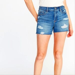 NEW High Waisted Distressed Jean Shorts